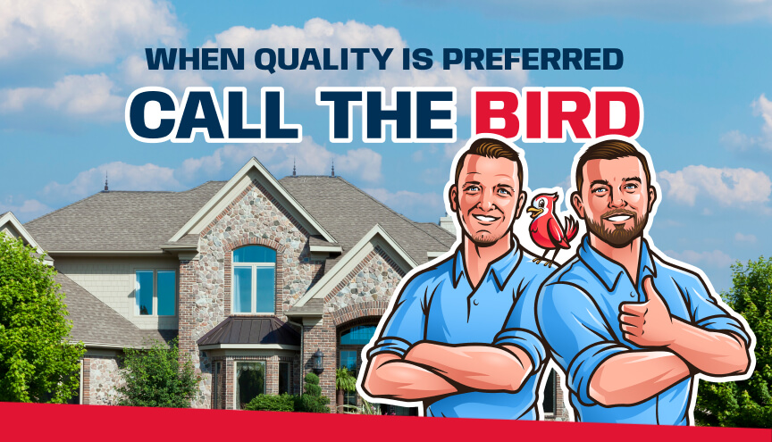 When quality is preferred, call the bird.