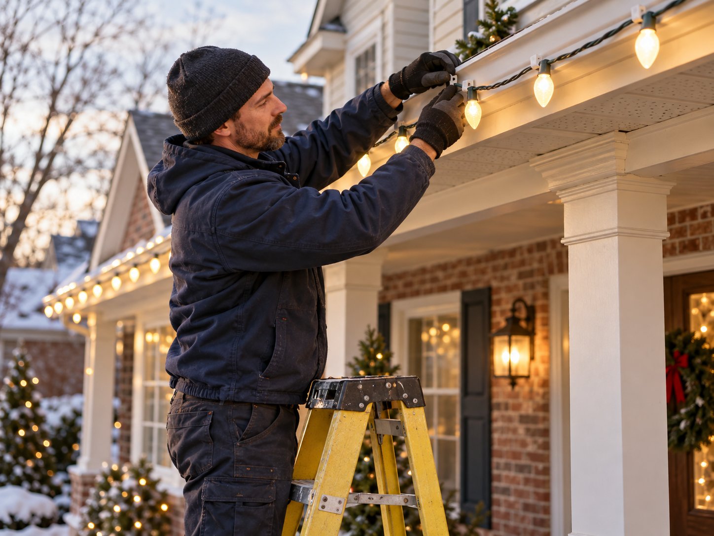 installing christmas lights in carmel