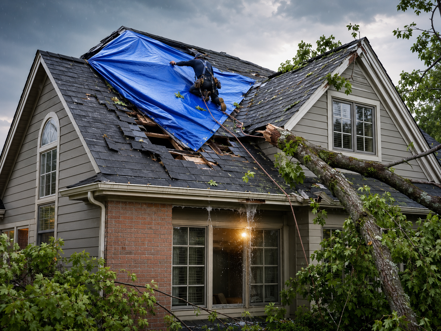 emergency roof repair in carmel in