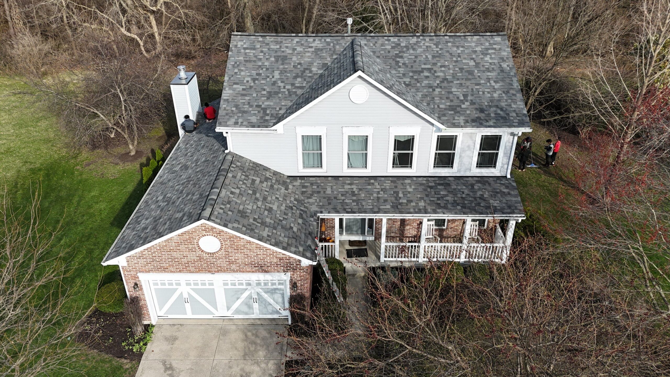 new roof installed in carmel in by red bird roofing