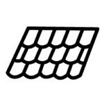 shingle roofing icon
